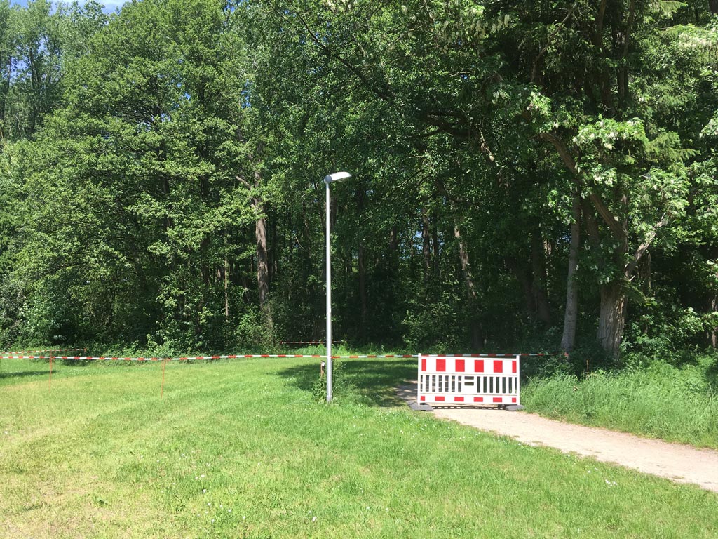 Mehr über den Artikel erfahren Baum droht bei den Visselwiesen zu stürzen