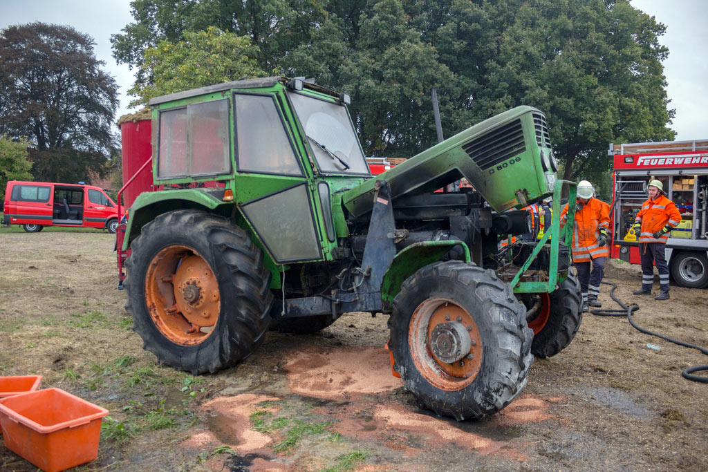 Read more about the article Brand eines Traktors in Wittorf