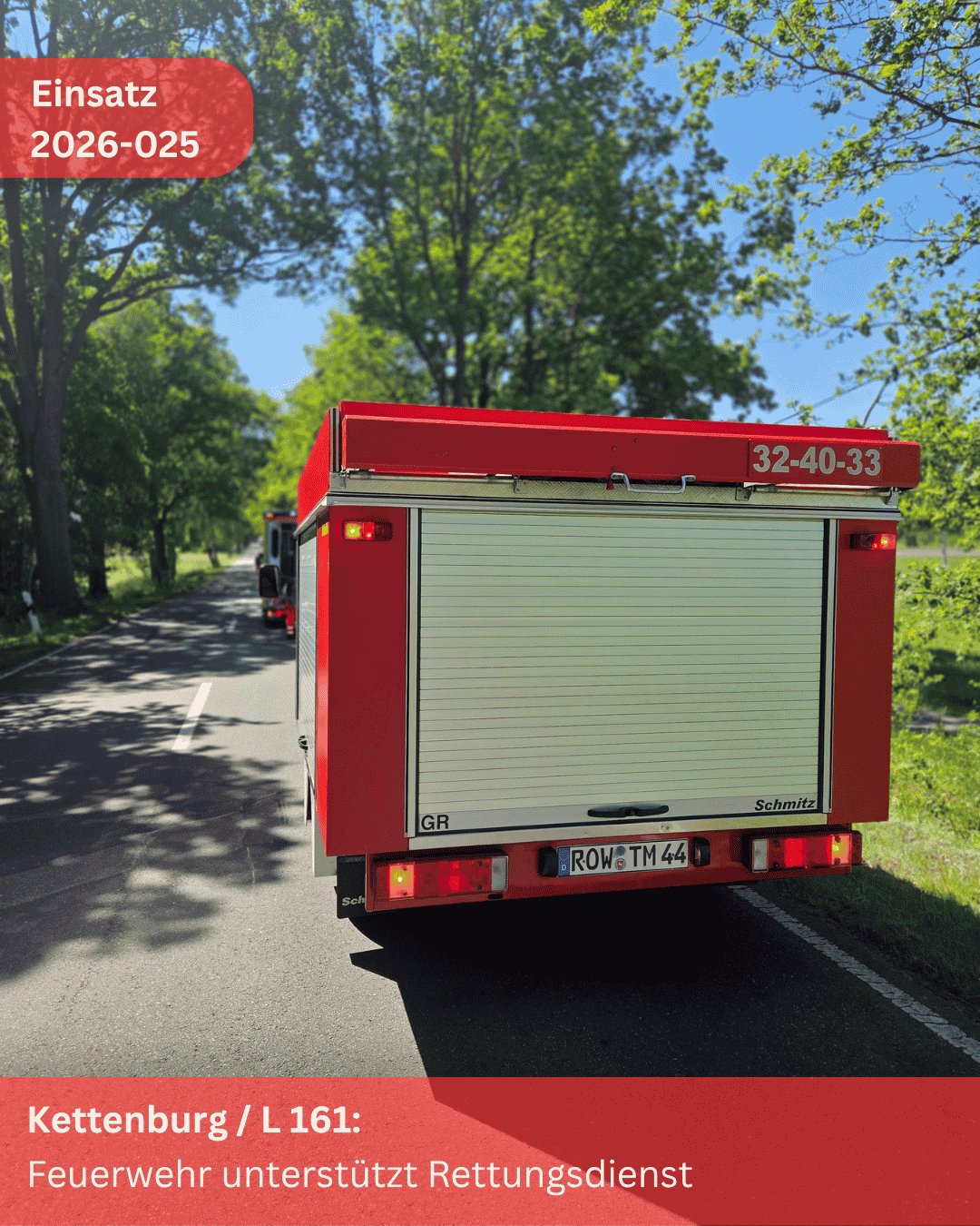 Mehr über den Artikel erfahren Radfahrer stürzt – Feuerwehr unterstützt Rettungsdienst