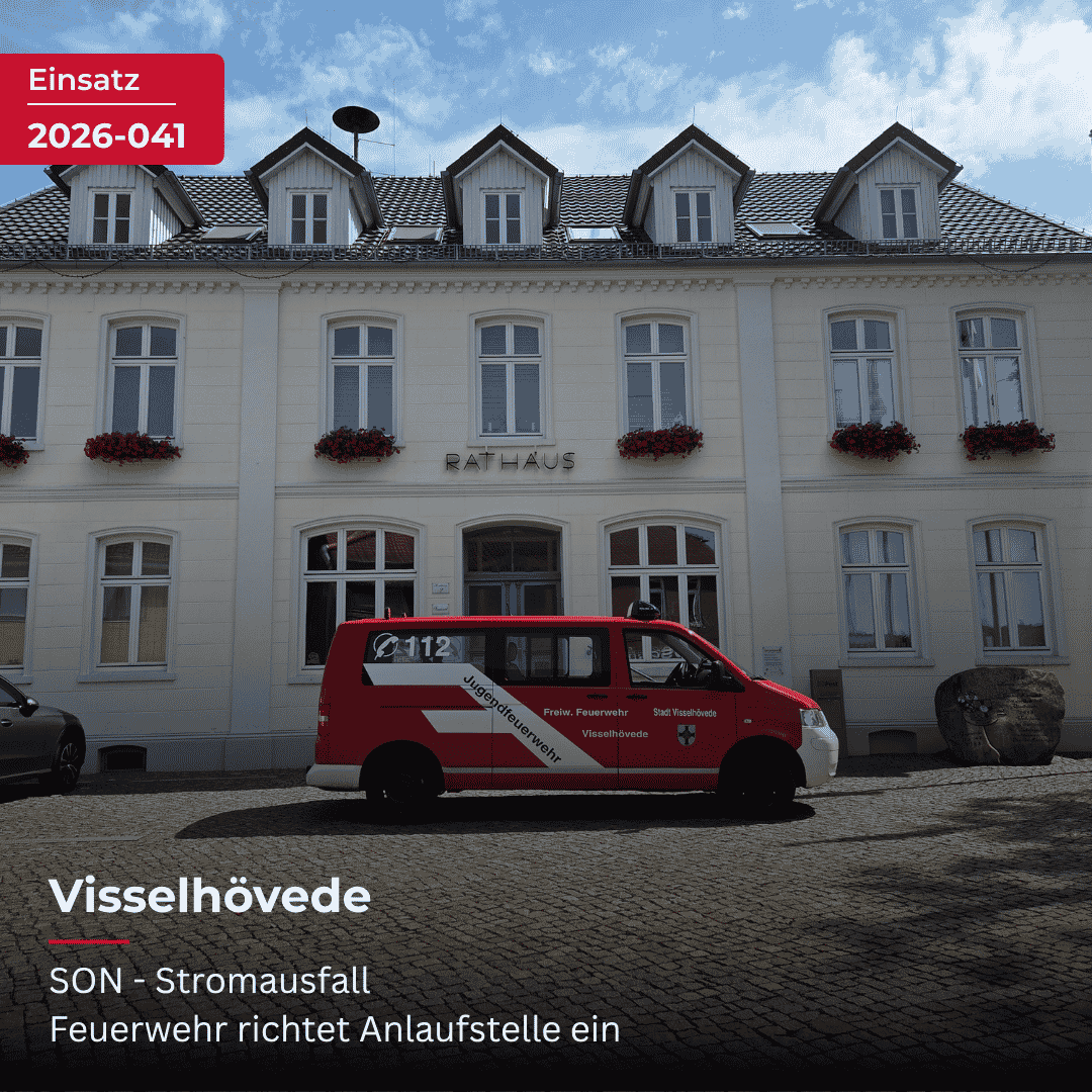Mehr über den Artikel erfahren Stromausfall in Visselhövede: Feuerwehr richtet Anlaufstellen ein